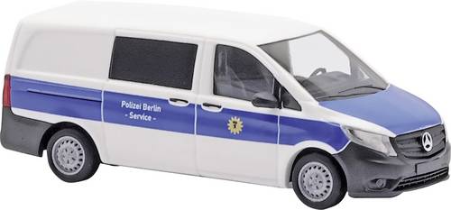 Busch 51158 H0 Einsatzfahrzeug Modell Mercedes Benz Vito, Polizei Berlin Service