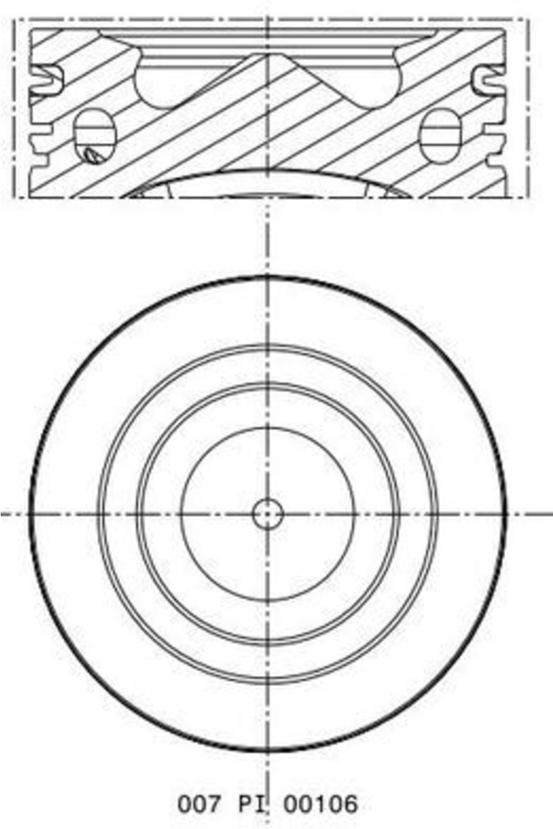 Kolben MAHLE 007 PI 00106 001