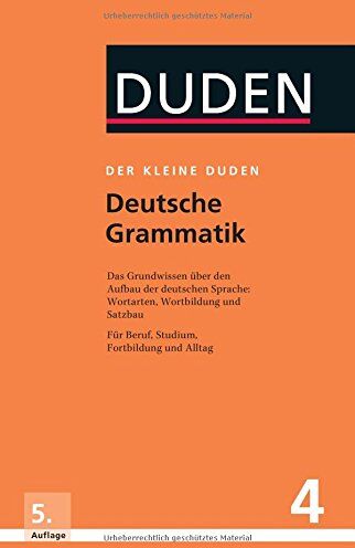 Rudolf Hoberg - Der kleine Duden - Deutsche Grammatik: Eine Sprachlehre für Beruf, Studium, Fortbildung und Alltag - Preis vom 17.10.2026 19:25:27 h