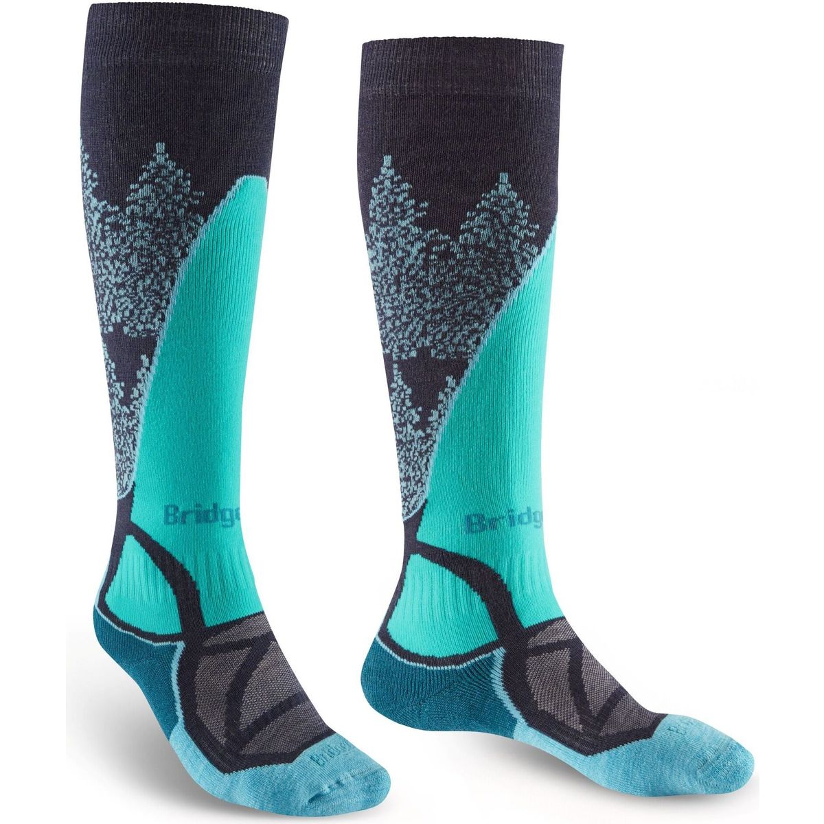 Bridgedale Ski Midweight dark denim/aqua (212) S 710371-212-S