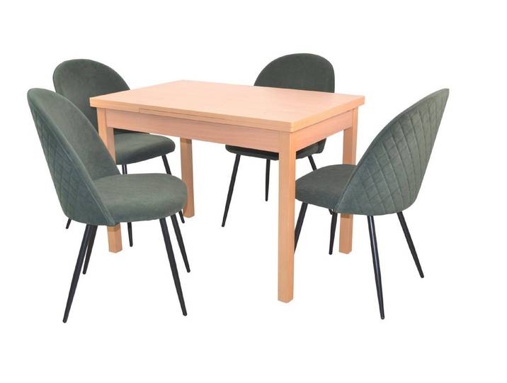 moebel-direkt-online Essgruppe Nala, (Spar-Set, 5tlg. Set (Esstisch ausziehbar mit 4 Stühlen)