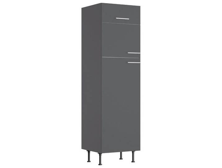 Optifit Geräteumbauschrank, Anthrazit, einzeln stellbar, 60x211.8x58.1 cm, Made in Germany, DIN EN ISO 14001, DIN EN ISO 50001, DIN EN ISO 9001, Zusatzausstattung erhältlich, Küchen, Küchenmöbel, Küchenschränke, Geräteumbauschränke