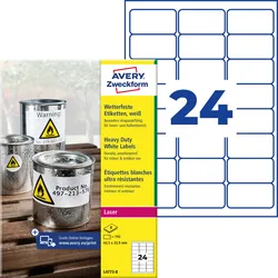 AVZ L4773-8 - Folien-Etiketten, wasserfest, 63,5 x 33,9 mm