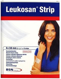 Essity Cerotto Leukosan Strip 6x38mm 2 Buste X 6 Cerotti Articolo 726280000600
