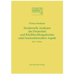 Strukturelle Analysen des Deutschen und Khalkha-Mongolischen unter kontrastierendem Aspekt, Fachbücher von Alimaa Senderjav