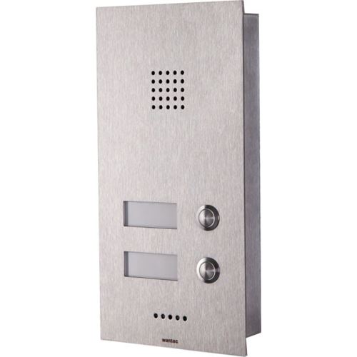 Wantec MONOLITH C a/b 1T Türsprechstelle, 2 Tasten