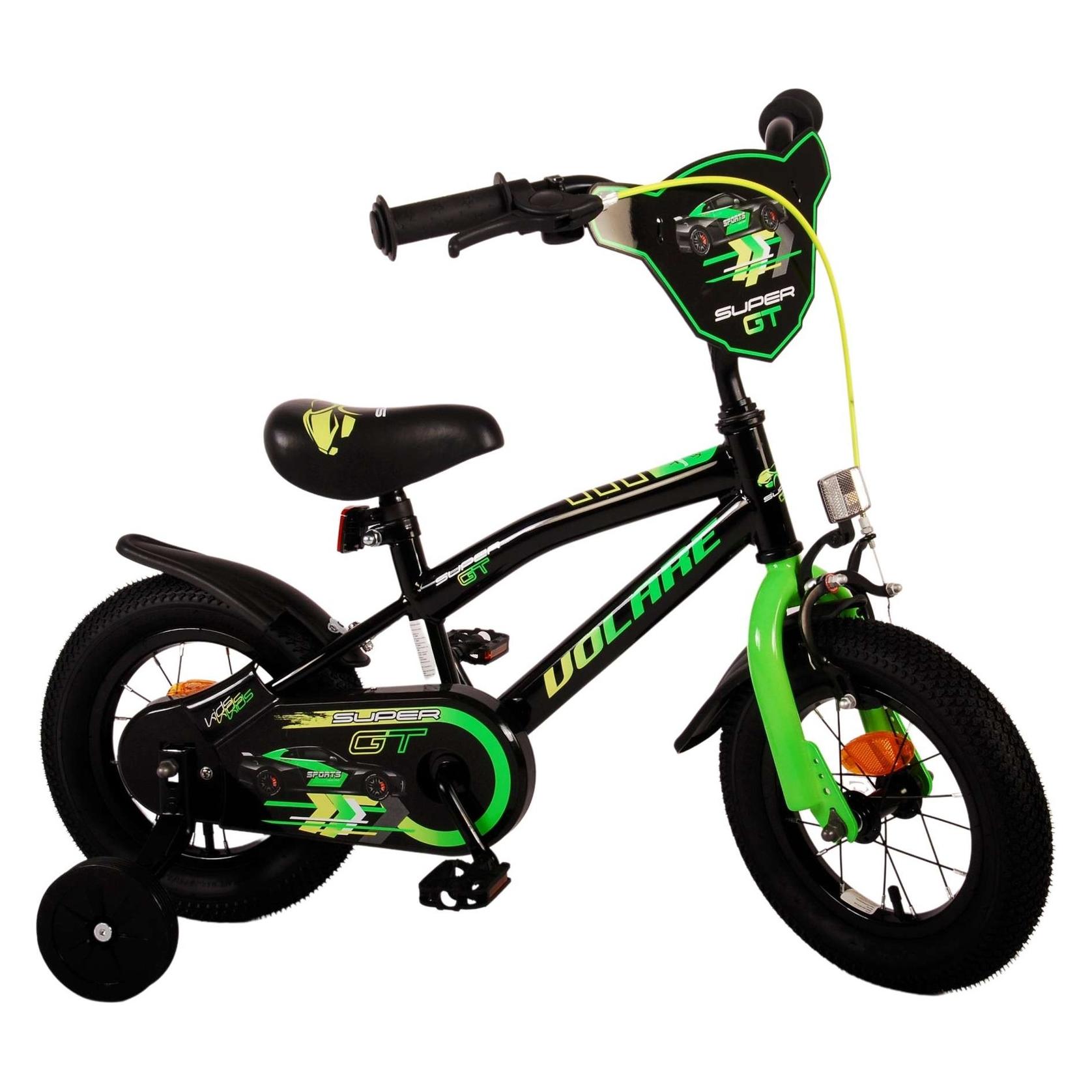 Volare Super GT Kinderfiets - Jongens - 12 inch - Groen (12") (21182)