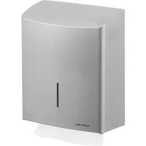Air-Wolf Handtuchspender Serie Alpha, 60-111, für 600 Falthandtücher, Edelstahl, silber