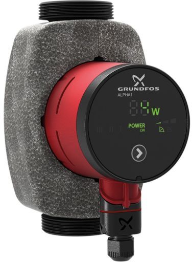 Grundfos Alpha 1 32-60 Heizungspumpe 99160423 Baulänge 180 mm, PN 10, Effizienzklasse A