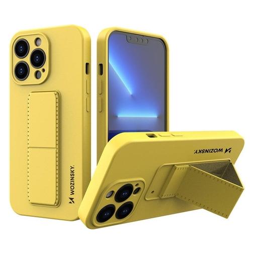 Wozinsky Kickstand Case silicone case with stand for iPhone 13 mini yellow (Apple iPhone 13 mini) (Wozinsky Kickstand iPhone 13 Mini Yellow)