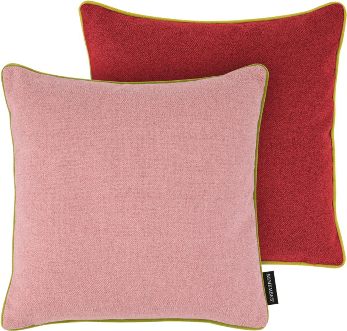 Remember Kussen Cranberry Rood/roze 45 x 45 cm