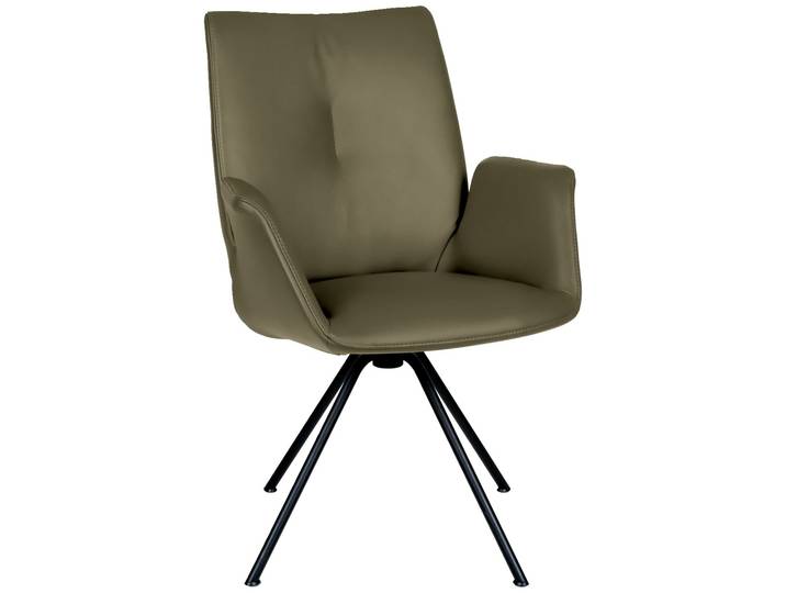 Dieter Knoll Sessel DERBY, grün, Leder