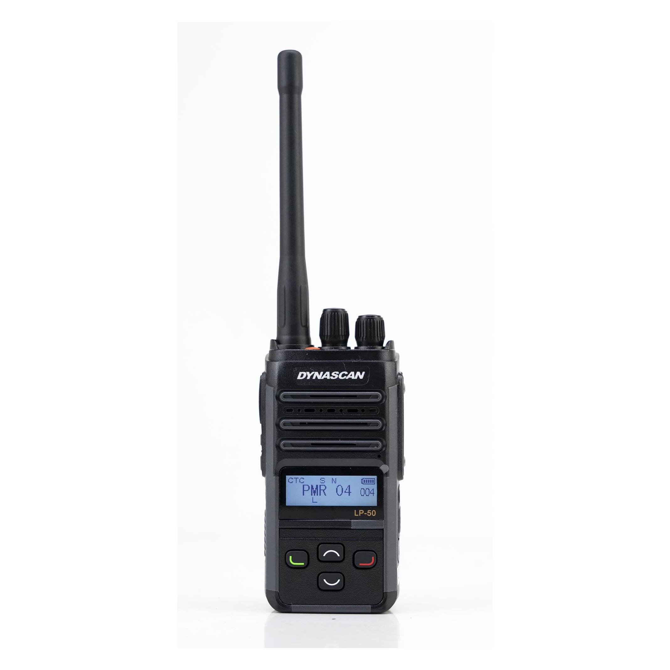 PNI Tragbares Radio PMR Dynascan LP-50, 16CH, Scan, Vox, CTCSS, DCS, 2000-mAh-Akku, IP67 (PNI-LP-50)