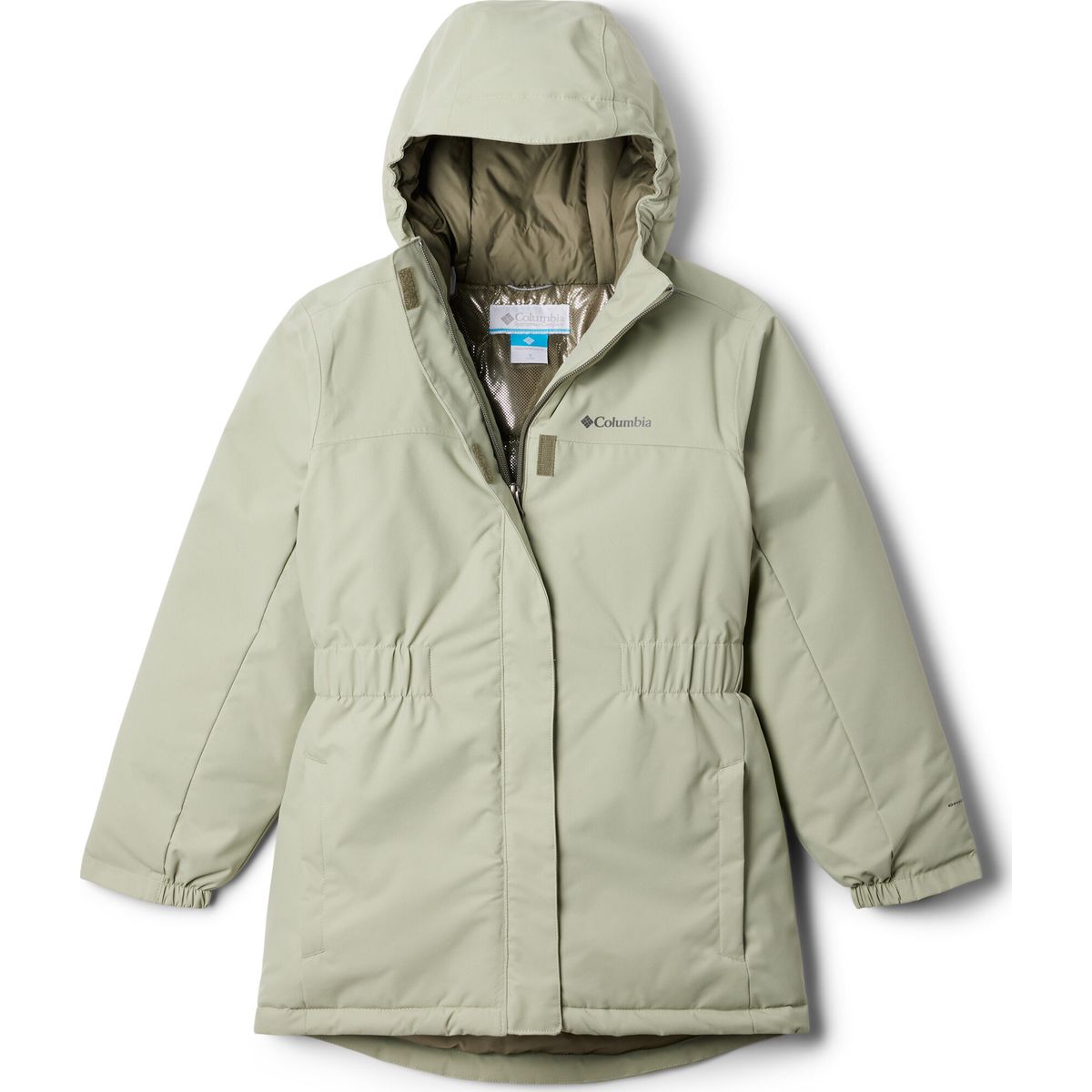 Columbia Girls' Hikebound II Long Insulated Waterproof Hooded Jacket safari (348) XS 208997-2089971-348-XS