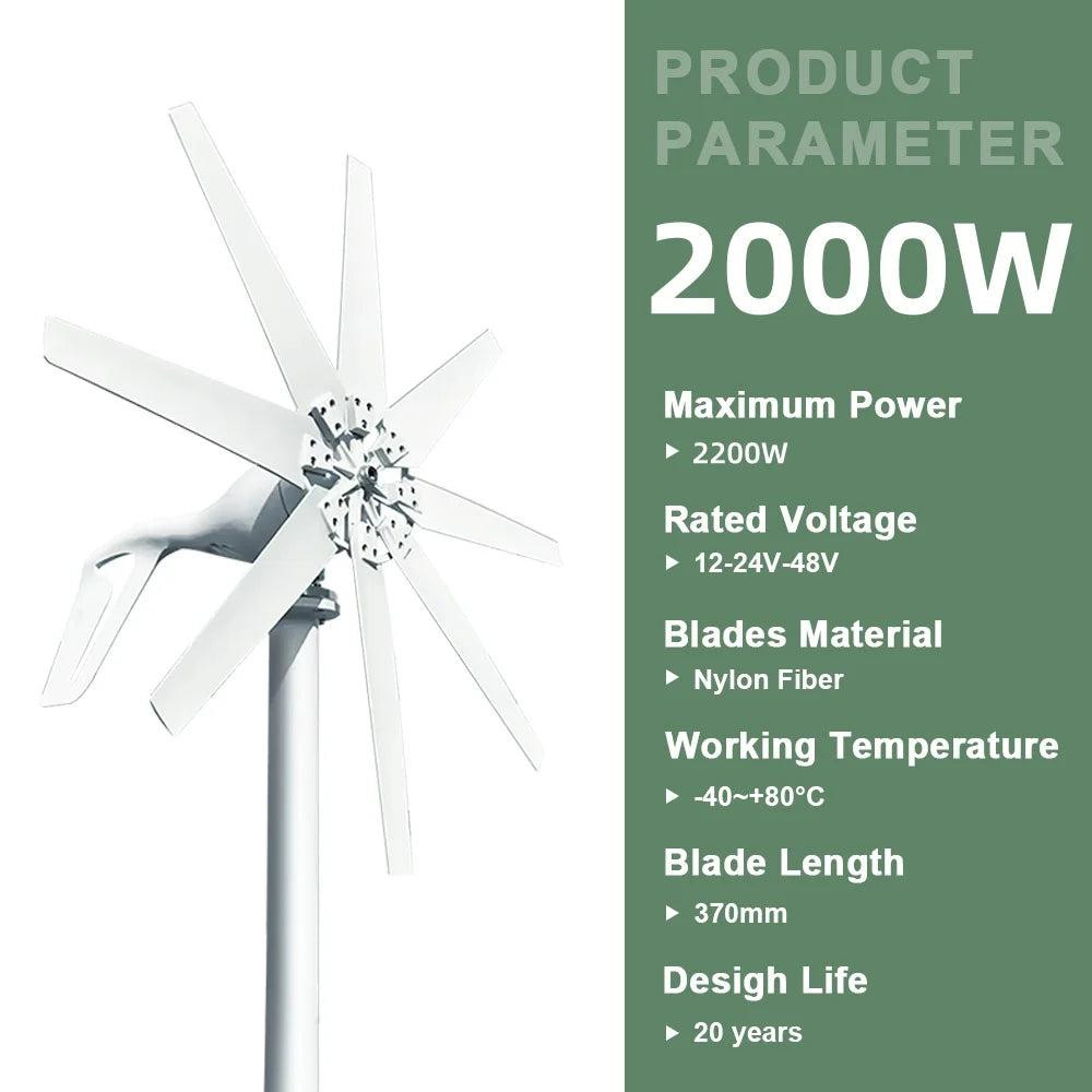 Selius Windturbine Generator 2000W 48V