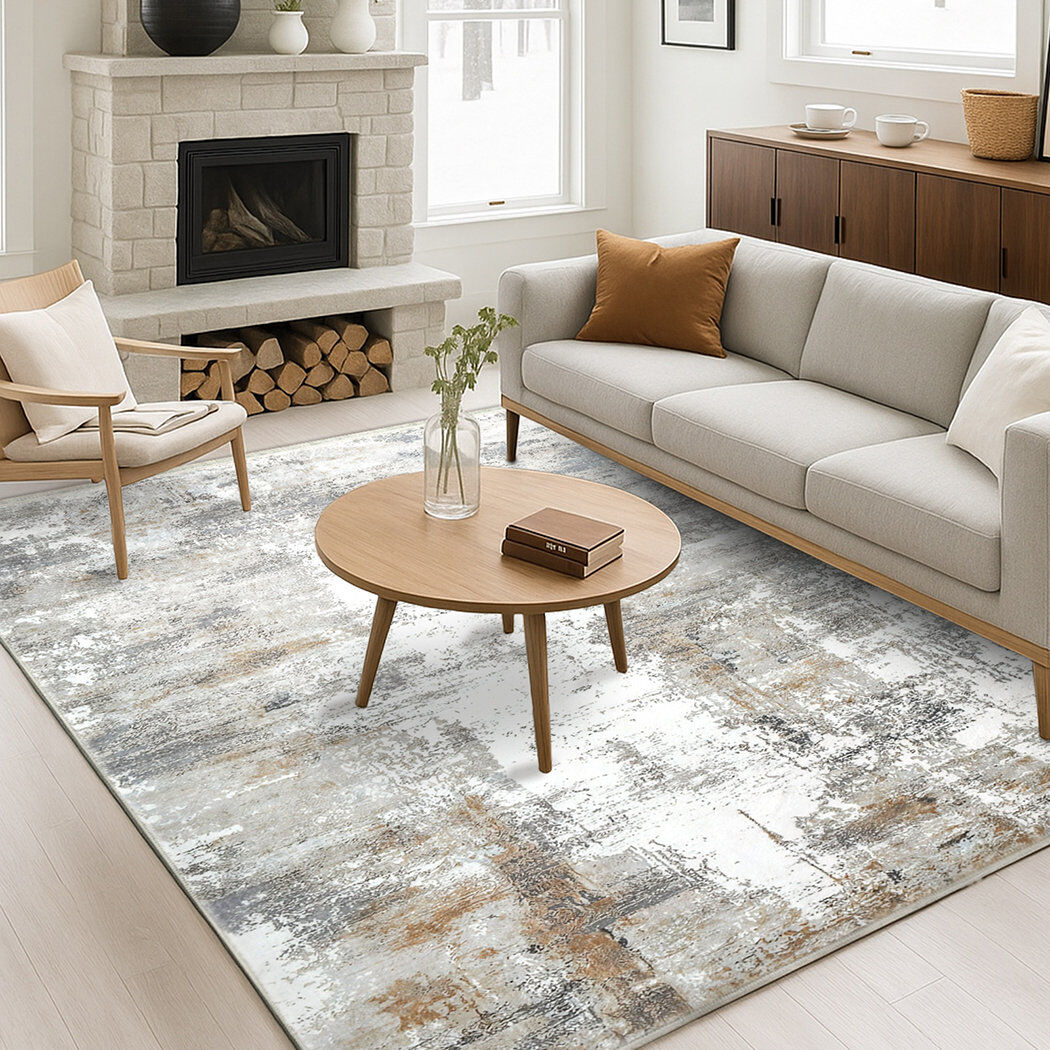 17 Stories Rectangle Vintage Look Washable Area Rug Multicoloured Rectangle 160 x 230 cm
