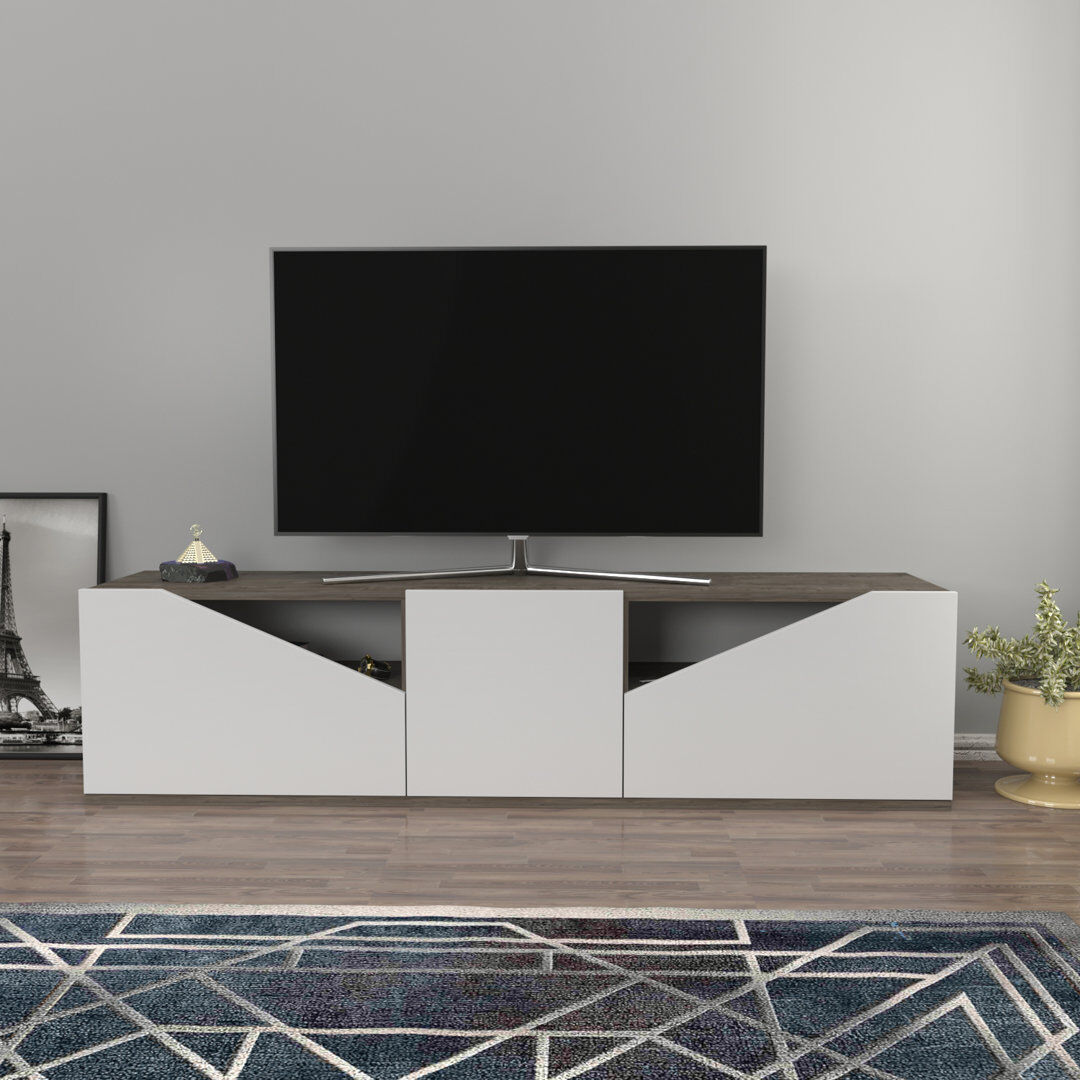 Latitude Run Hueck TV Stand for TVs up to 70" Wenge/White 70"