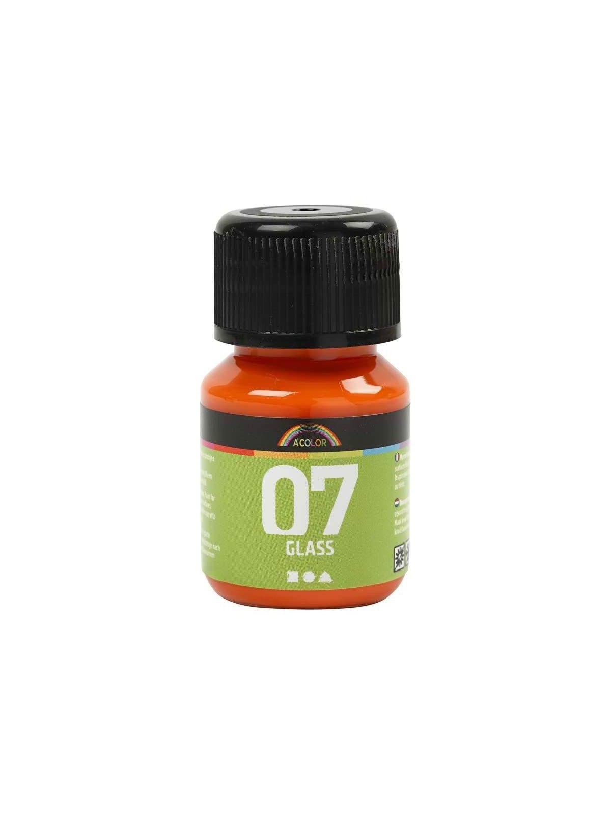 Creativ Company Permanent Glass Paint - Orange 30ml
