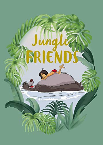 Komar Disney Jungle Book Friends Wandafbeelding voor de kinderkamer, Breedte: 50 cm, Hoogte: 70 cm