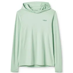 RAB Damen Force Hoodie - L - Fig Green
