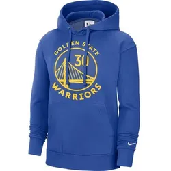 Nike Herren Fan-Sweat/Oberteil langarm Herren/Uni Nike Gsw M Nk Po Flc Essntl N&N - rush blue/curry stephen, Größe L in Blau Blau