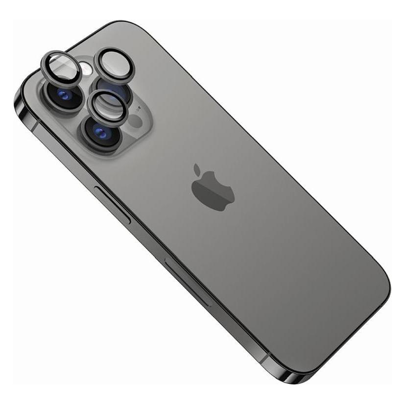 Fixed Camera Glass Kameraobjektivschutz für Apple iPhone 14 Pro/14 Pro Max Space Grau (Apple iPhone 14 Pro, Apple iPhone 14 Pro Max) (FIXGC2-930-GR)