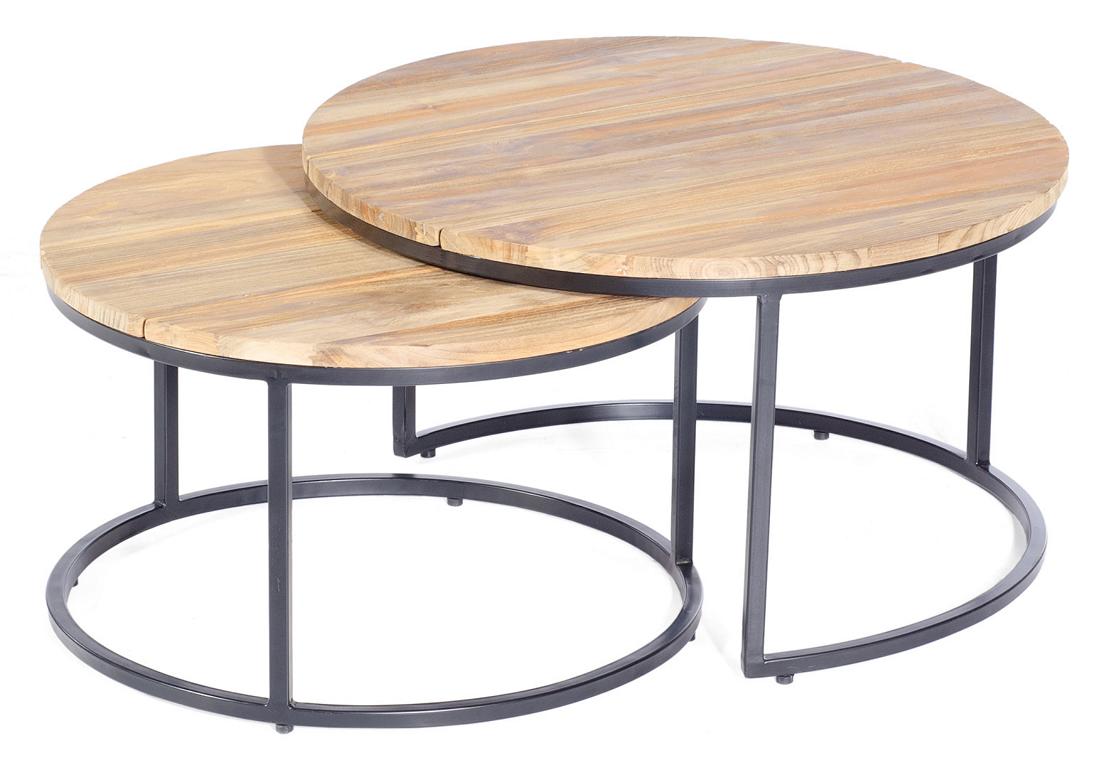 MUESING Lounge-Tisch-Set Cambridge anthrazit/Met all/Old Teak SonnenPartner 16906172