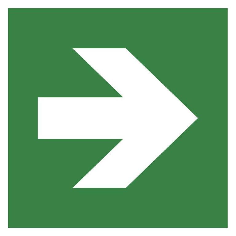 Exacompta Schild Pfeil rechts (67069B)