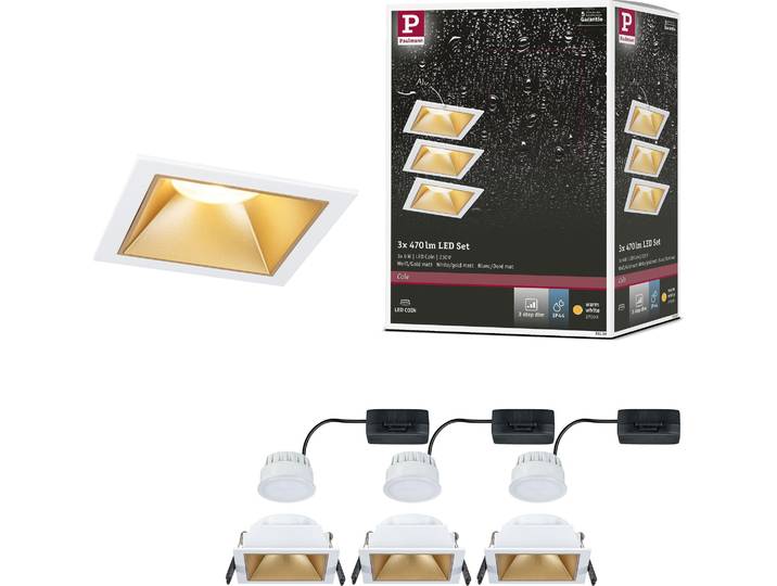 Paulmann LED Einbauleuchte Cole 3er-Set