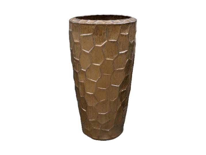 Hochwertiger In-/Outdoor Blumentopf „Cascara Partner“, verschiedene Grössen Keramik Bronze Baq Design