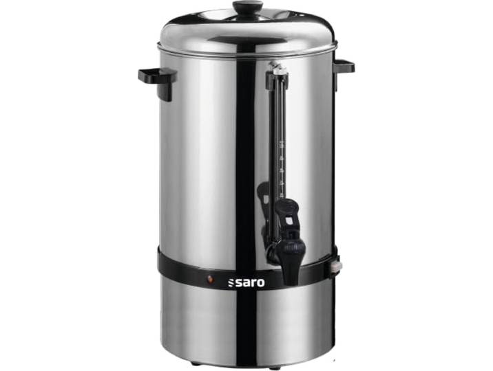 Saro Kaffeemaschine mit Rundfilter – 10 L / 70 Tassen – Edelstahl – Brüh- & Warmhaltefunktion – Sicherheitszapfhahn – Peilglas – 1,5 kW – Modell SAROMICA 6010