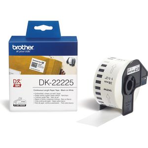 Brother-Etiketten DK-22225, weiß, Endlos-Etiketten, Papier, (HxB) 38mm x 30,48m