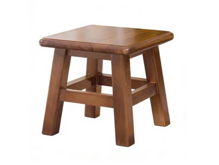 XXAD553TY Quadratischer Hocker, Fußstützenhocker, geeignet for Küche und Badezimmer Kleiderschrank(Black Walnut)