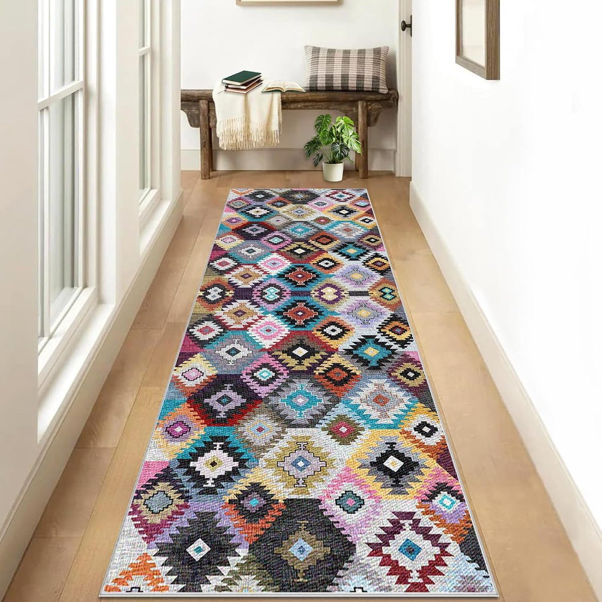 Wasbaar Keukentapijt Loper met Antislip - Polyester - 80 x 400 cm