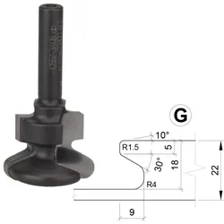 Aigner HW-Griffmuldenoberfräser, C557-3G08