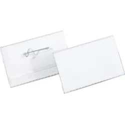 DURABLE Namensschilder Pin 17,5 x 8,5 x 18,5 cm Kunststoff 100 Stück