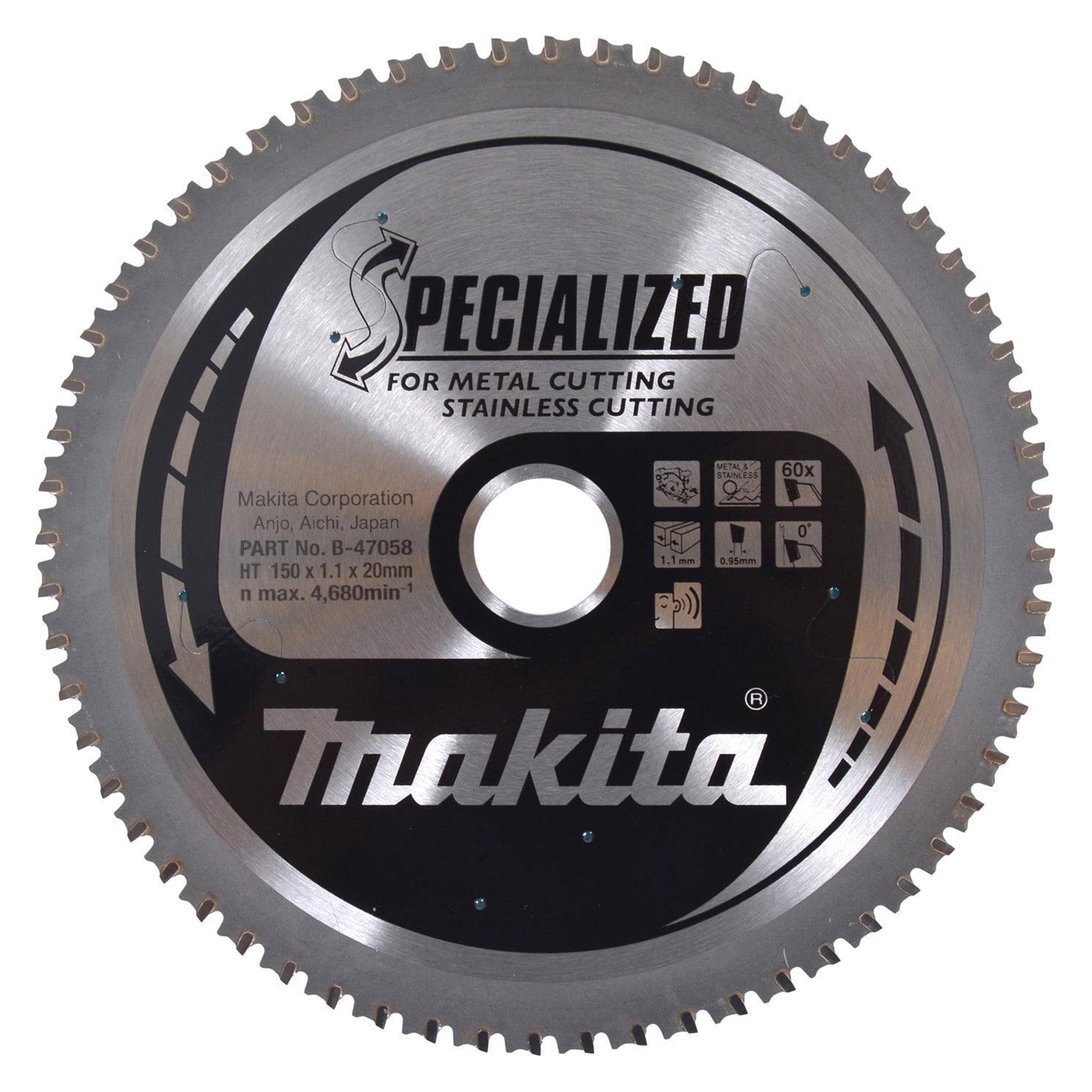 Makita Kreissägeblatt für Inox Ø 150x20 x 60 Zähne (B-47058)