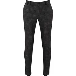 Alberto Hose IAN-Jersey Check, beige/braun