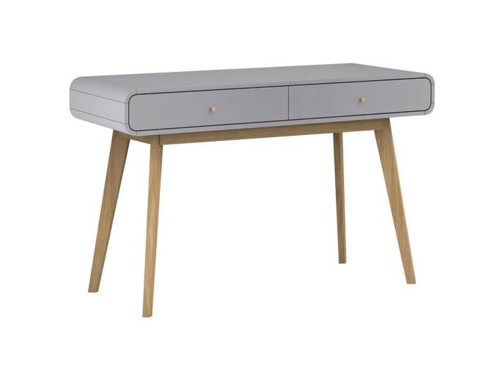 Schreibtisch Cassie Grau/Eichefarben L: 120cm
