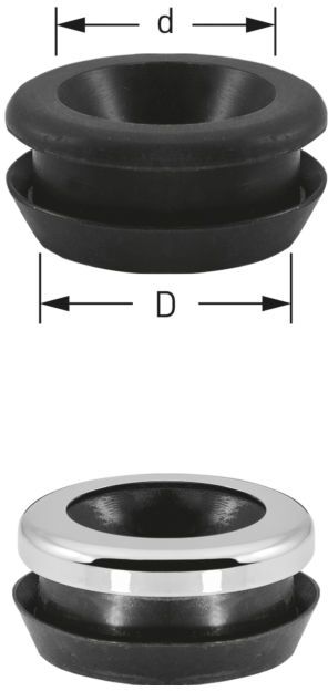 ASW Stedo WC-Gummiverbinder 170000 Ø 48 mm, Rohr 28-32 mm, schwarz