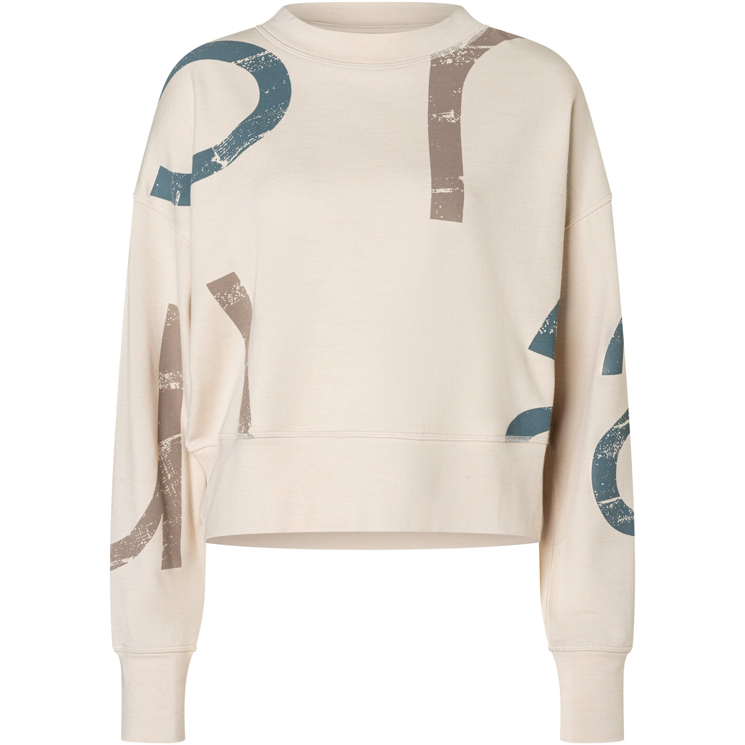 Super.Natural Capital Logo Krissini Damen Pullover beige Größe M Trekking Hautfreundlich Merinowolle