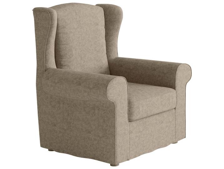 Livetastic Ohrensessel Madonna, Beige, Metall, 88x105x90 cm, Made in EU, Wohnzimmer, Sessel, Ohrensessel