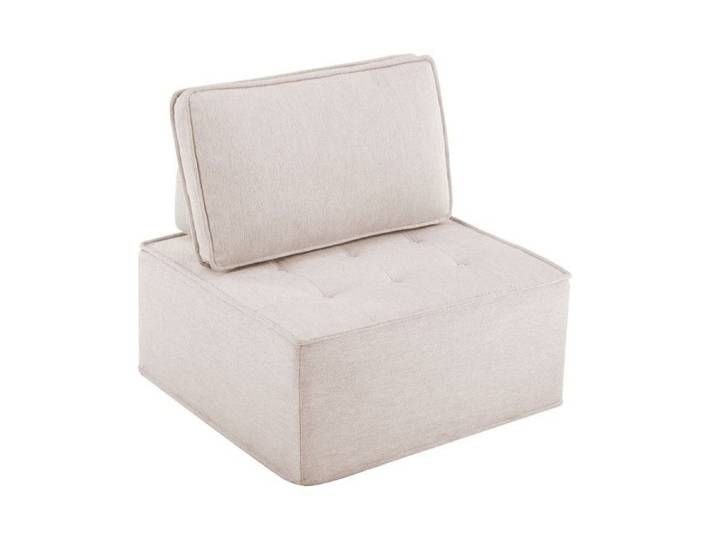 Pouf Poire Beige Canapé 1 places pouf assorti - Salon ou chambre - Design moderne et confortable