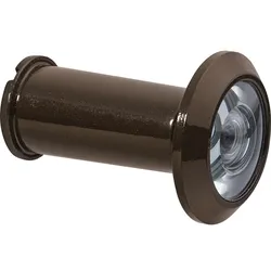 ABUS 2203 B B Türspion-Set Braun inkl. Sichtschutzblech und drei Verlängerungen