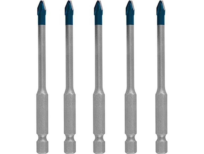 Bosch 5x EXPERT HEX-9 Hard Ceramic boorset (voor Harde tegels, Zachte tegels, Ø 5 mm, Professional Accessoires Klopboor-/schroefmachine, Boor-/schroefmachines)