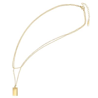 Kette ohne Anhänger ADELIA´S "Halskette mit Anhänger – aus Edelstahl", gold, Halsketten, Damen, 40cm, Edelstahl, Ideal als Geschenk zum Muttertag