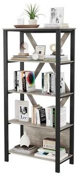 Garvee 5 Tier Bookshelf with LED Lights