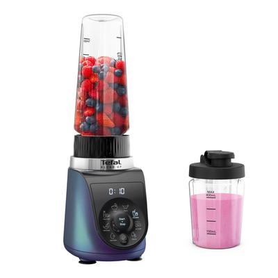 TEFAL Standmixer "BL19H4 Blend Up", blau (boreal blau), B:12,8cm H:38,8cm T:18,2cm, Zerkleinerer, 8 automatische Programme, kompakt, Silence-Modus