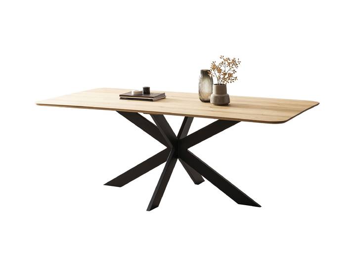 Esstisch 200 x 100 cm Eiche massiv geölt - MARKUS