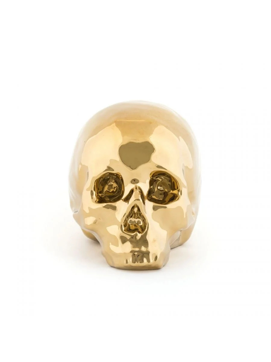 Seletti Memorabilia My Skull decoratie object goud